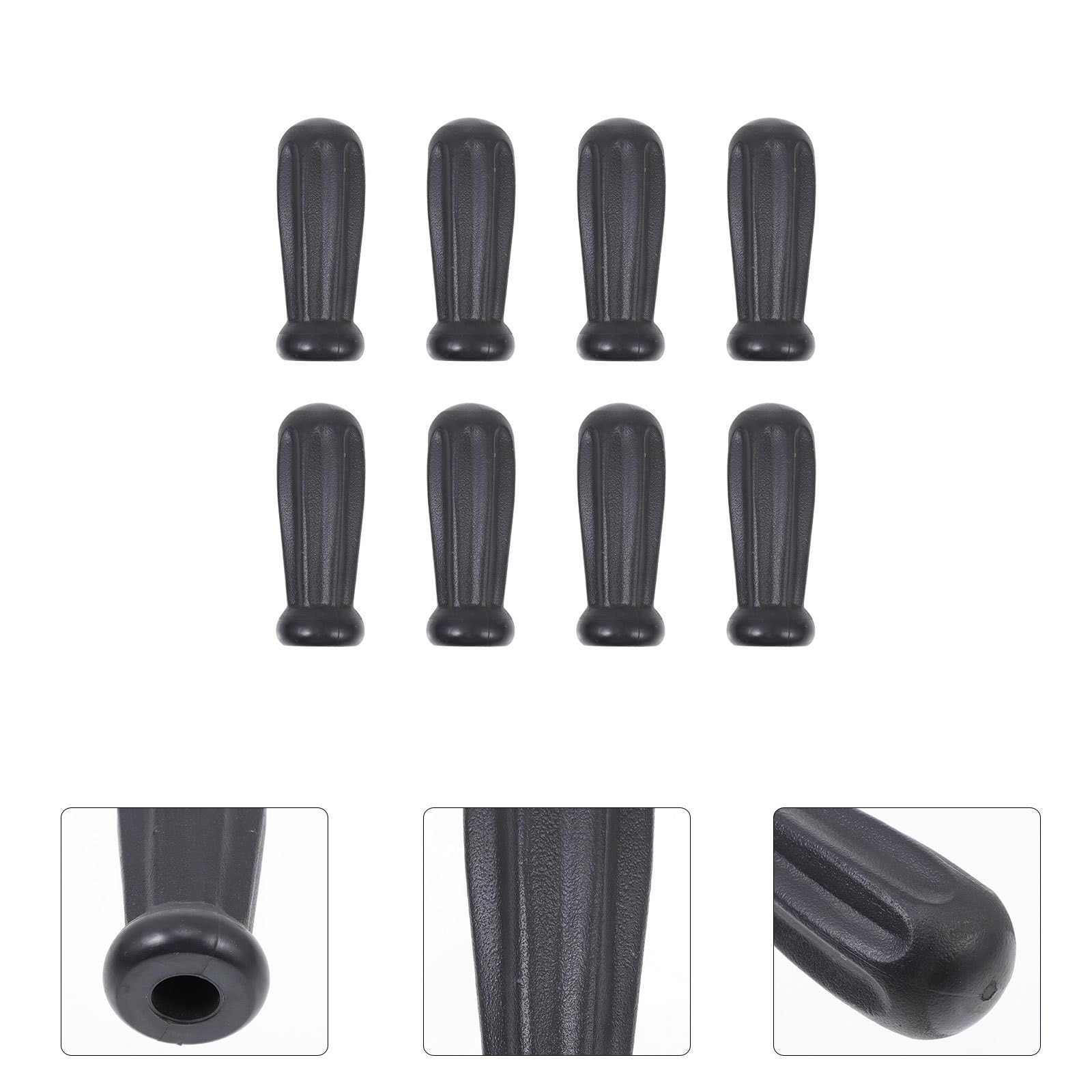 Vaguelly 8 Empuñaduras de Plástico Ergonómicas para Futbolín Superficie Lisa, Fácil Limpieza y Diseño Octogonal, Paquete de 8 Piezas para Mesa de Futbol de Interior