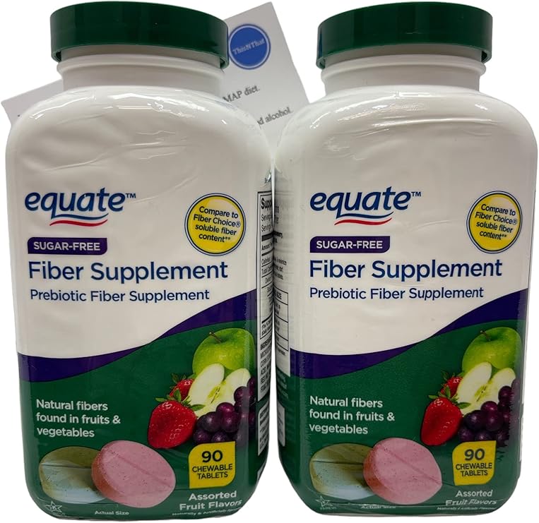 Equate Sugar Free Prebiotic Fiber Supplement Chewable