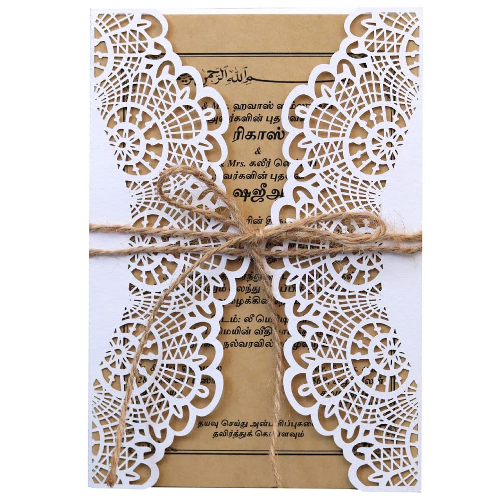 Invitation mariage kraft 125x180 mm : la solution simple pour faire-part rustique personnalisé