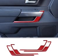 Vista 11 de Aunginsy Cubierta de panel de manija de puerta interior de automóvil compatible con Toyota Tundra 2022-2024 2025, panel de puerta delantera