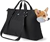 Ownpets Pet Carrier Small Dog Handbag, Large Pet Carrier Backpack for Cats and Dogs, Airline Approved Soft-Sided Travel Bag with Warm Padding & Safety TetherUp to 55lbs