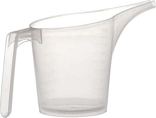Fox Run Easy Pour - Taza medidora con embudo, 3,5, plástico transparente