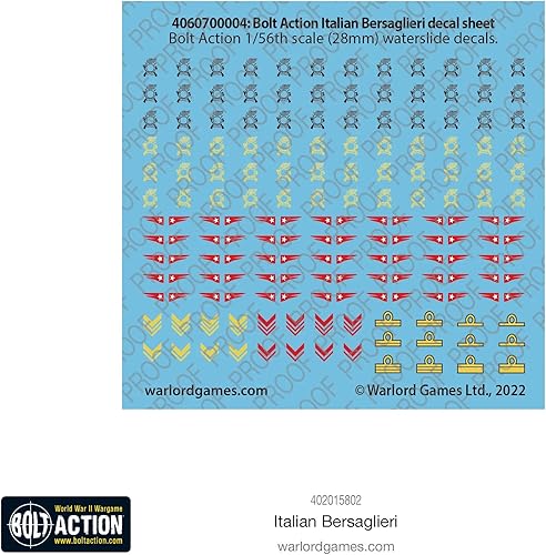 Miniatura 6 de Warlord Games Bolt Action WWII Italian Bersaglieri Figuras 1:56 Mesa Militar Wargaming Plastic Model Kit 402015802