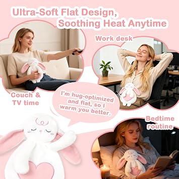 Bunny Microwavable Cute Heating Pad for Period Cramps Relief