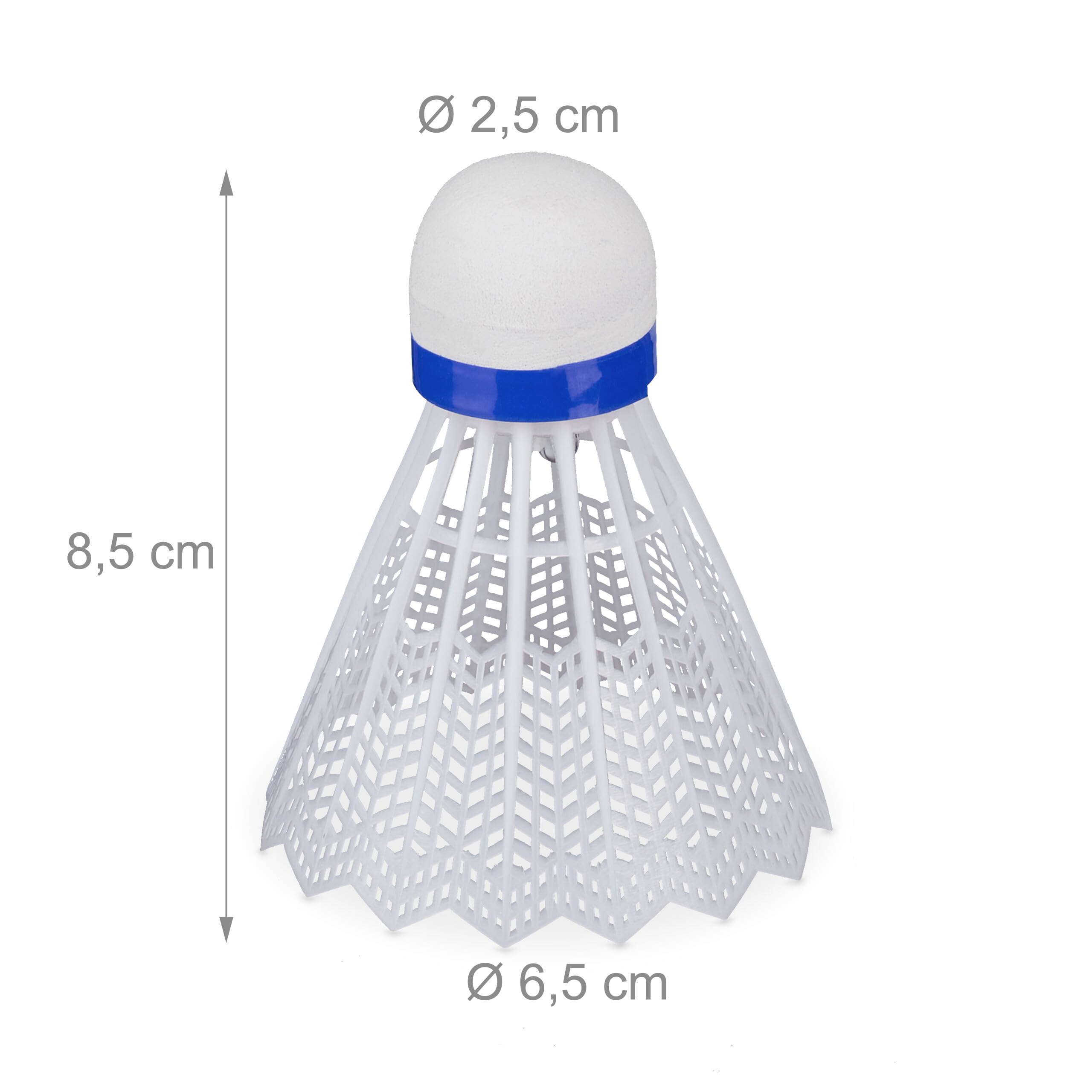 Lot De 12 Volants De Badminton LED Relaxdays - Balles Lumineuses Vertes Pour Jouer De Jour Comme De Nuit