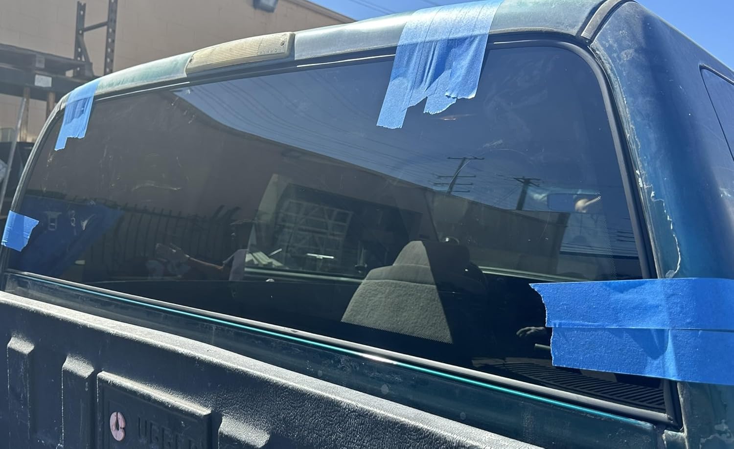 Back Glass Window compatible with 1998 to 2001 Dodge Ram Pickup 1500 / 1998-2002 Dodge Ram Pickup 2500 & 3500 Stationary Back Glass Window