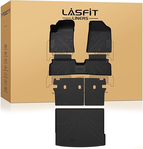 Miniatura 30 de LASFIT Alfombrillas para automóvil, para todo tipo de clima, elastómero termoplástico personalizable, fácil de limpiar, resistente, no se doblan