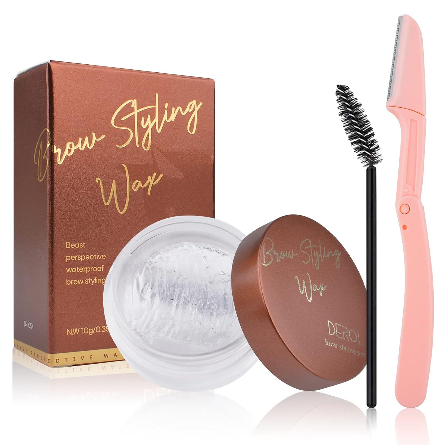 UIIOPJIOM Clear Eyebrow Gel, Eyebrow Shaping Wax for Brow