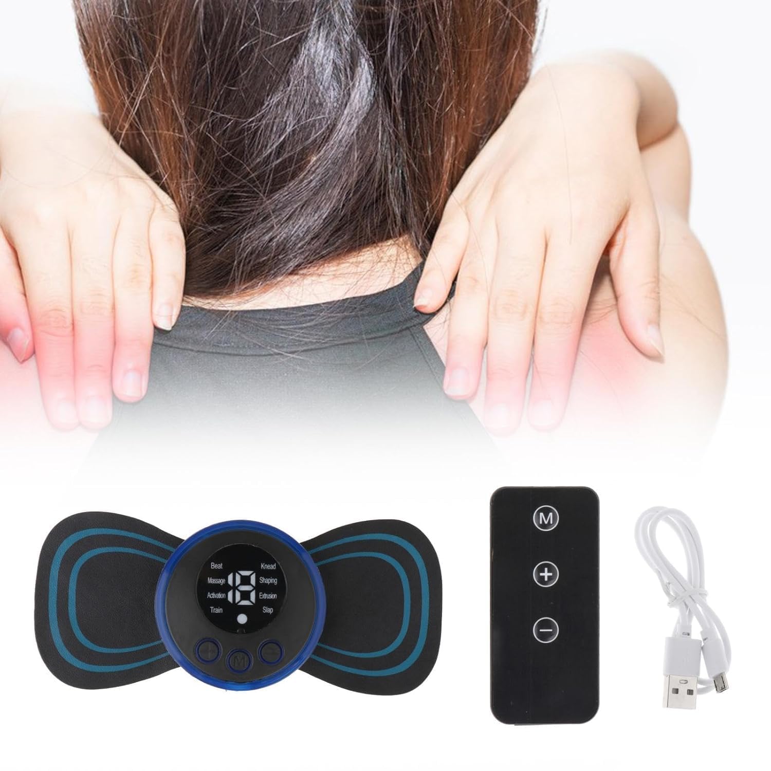 Vihaa neck massage - Cordless full body massage for neck, back, weapons and legs, pain relief and muscle exemption, portable rechargeable massage for men and women Vihaa neck massage - Cordless full body massage for neck, back, weapons and legs, pain relief and muscle exemption, portable rechargeable massage for men and women