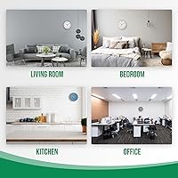 Vista 7 de Wall Clock 10 Inch Non-Ticking Silent Modern Simple Style Round Decor Clock Gray Stereoscopic Dial Quartz Wall Clocks for Home/Office/School/Living