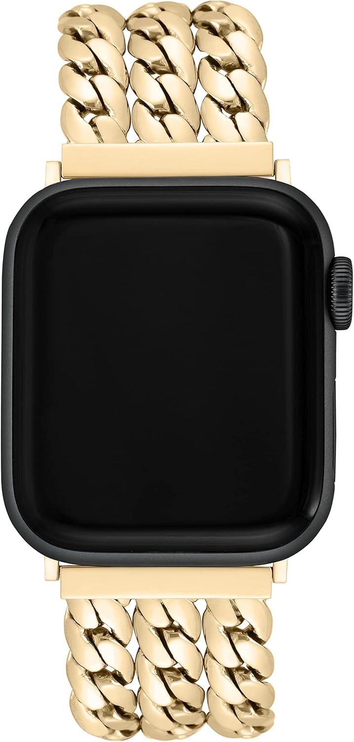 Anne Klein Fashion Chain Bracelet for Apple Watch Secure,...