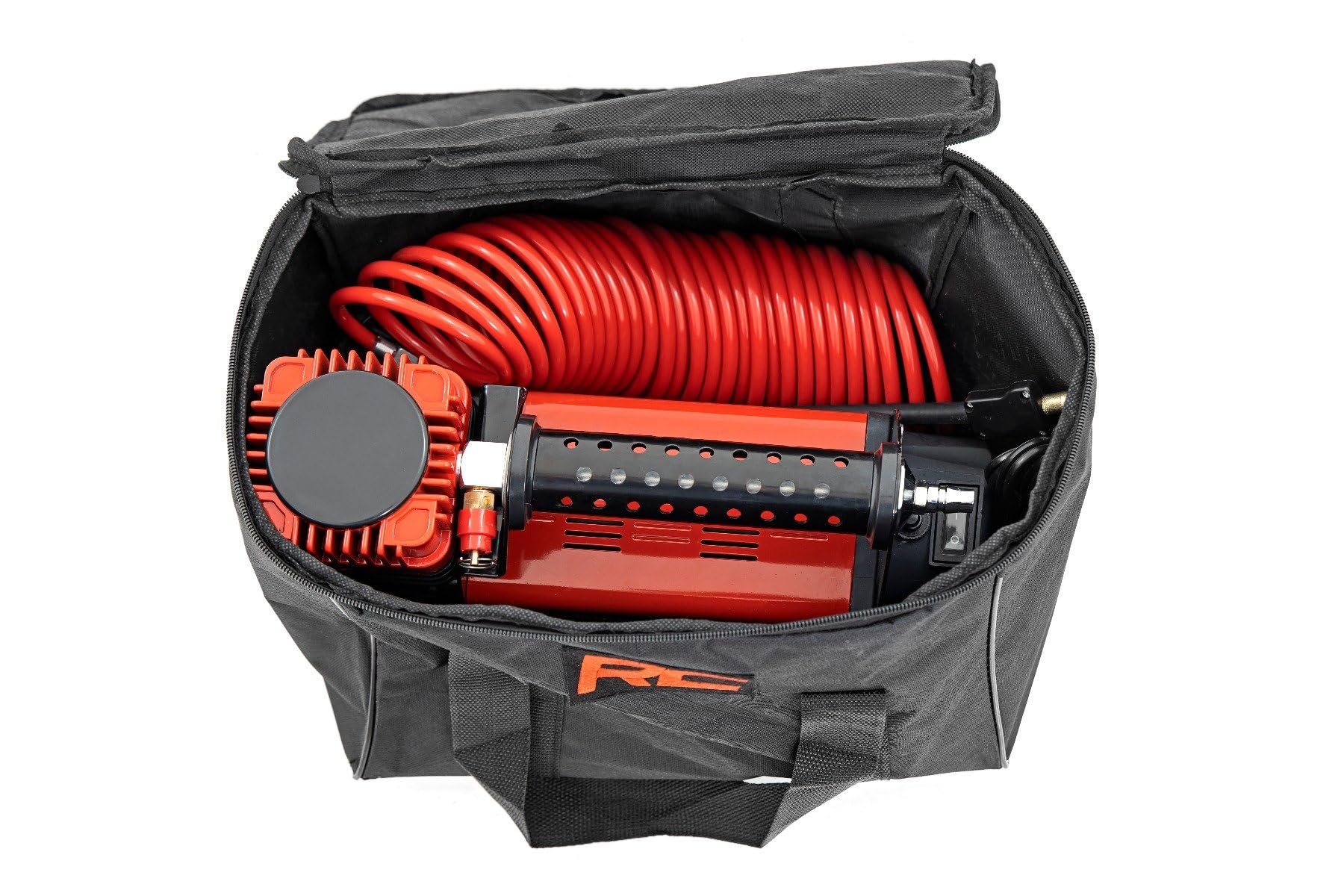 Rough Country Compresor de aire con funda de transporte | 12 V | 150 PSI | 5.65 CFM - RS200A