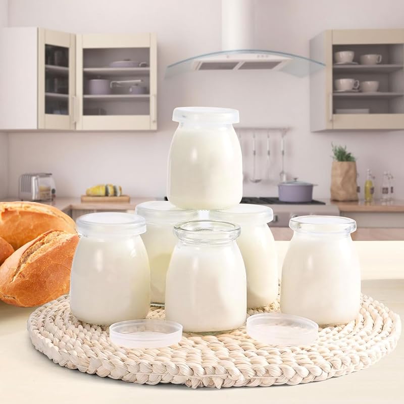 LATRAT Joghurt Üveg Fedővel 150ml Puding Desszert Pohár