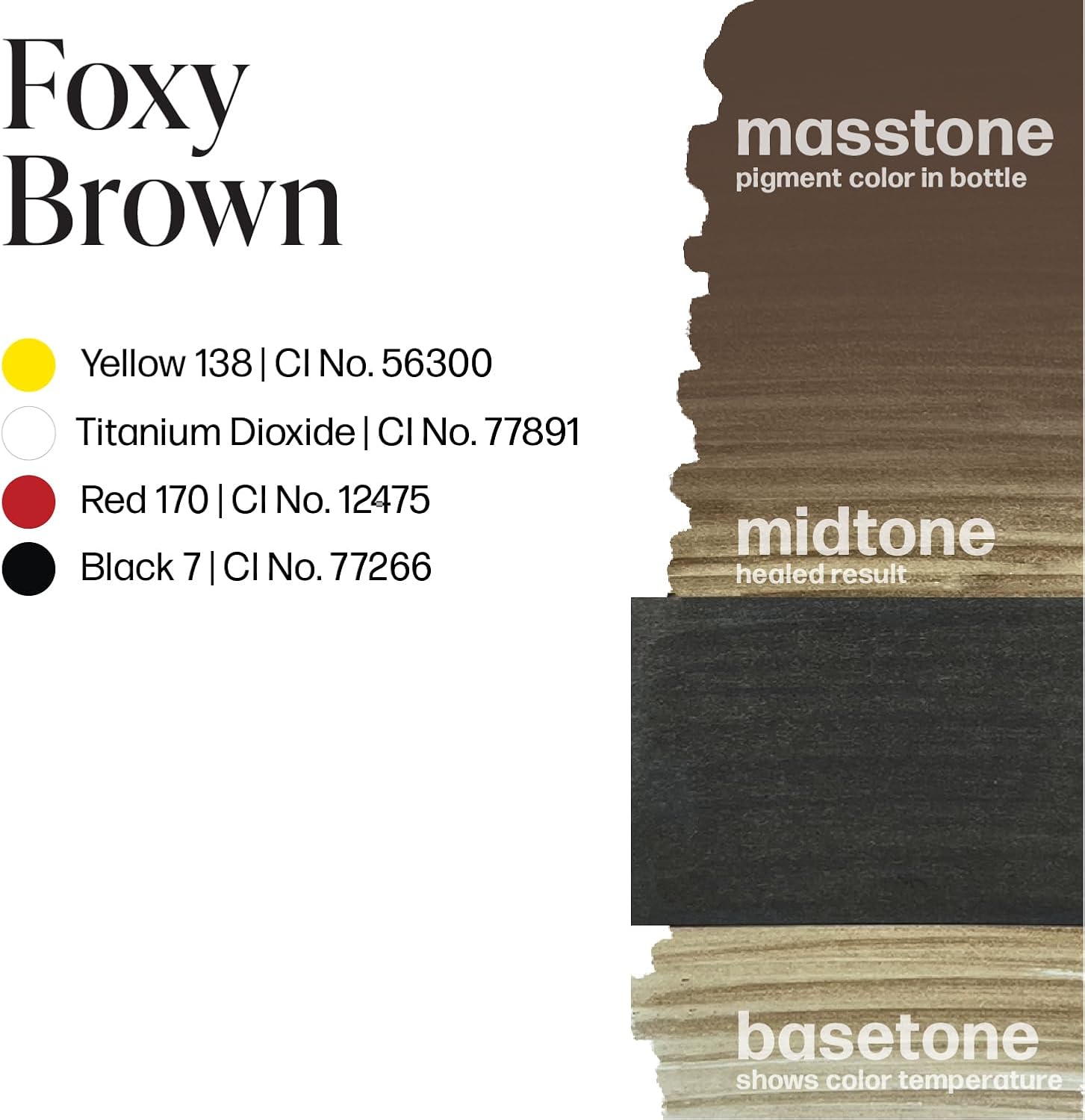 Perma Blend Luxe - Foxy Brown - Vegan Lip Tattoo Ink - Cool Medium Brown Microblading Pigment with Medium Opacity - for Lip Blush & Permanent Makeup - Cruelty-Free (0.5 oz)