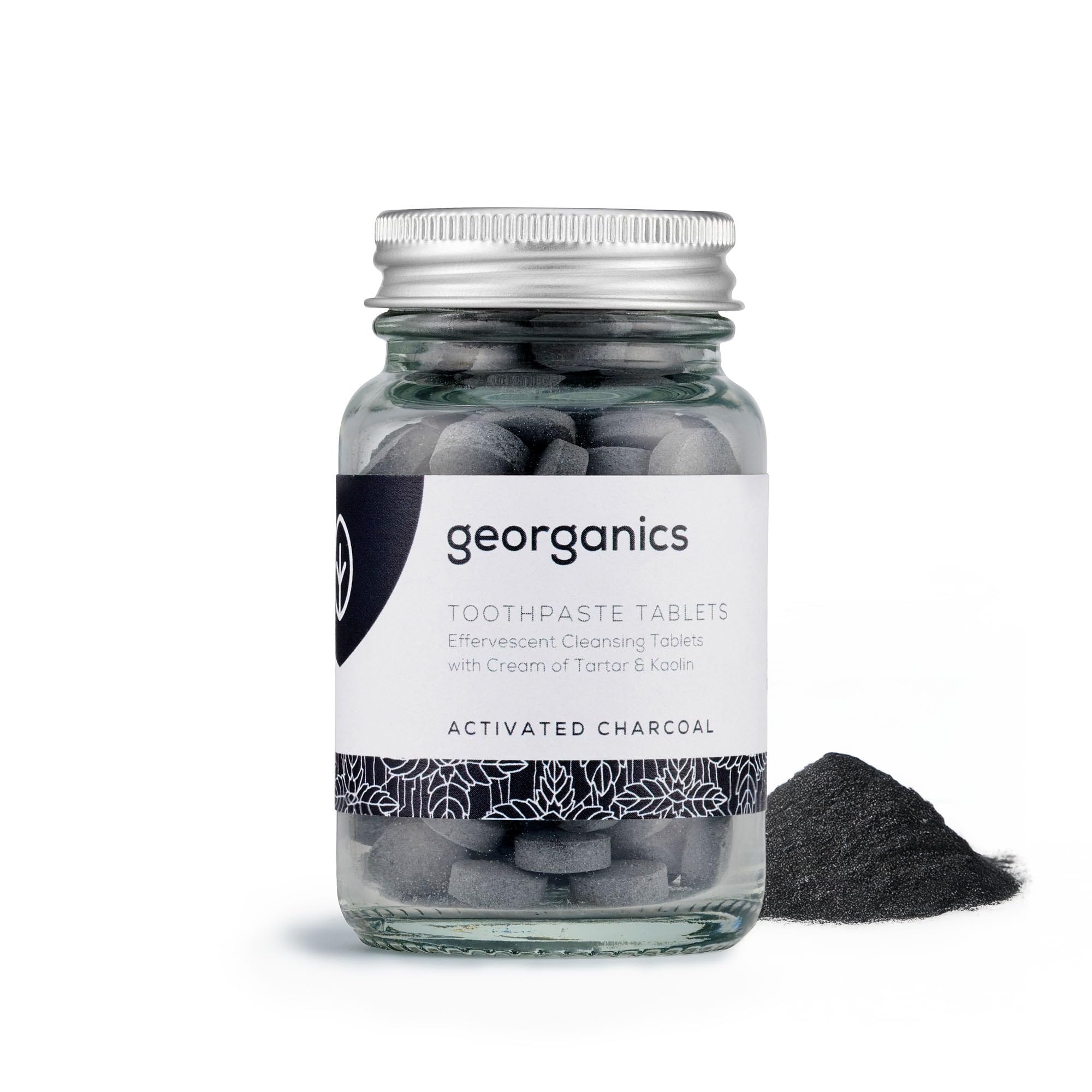 georganicsOrganic Mouthwash Tablets - Activated Charcoal Natural Mouthwash for Bad Breath - SLS, Glycerine & Fluoride Free - Certified Cosmos Natural, Vegan and Cruelty Free - 180 Tablets