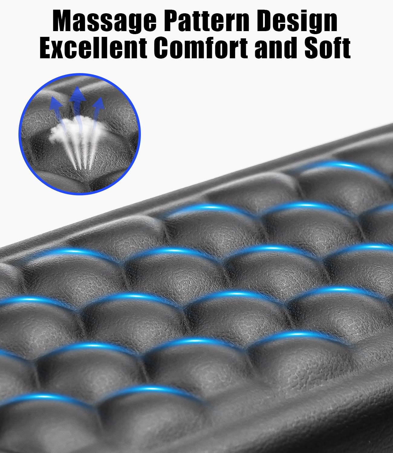 Ergonomico Set Poggiapolsi Memory Foam in Pelle PU Impermeabile Antiscivolo Nero per Tastiera e Mouse