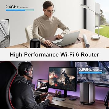 WiFi6 Wireless Router, AX3000 Dual Band Cellular Router, 4 Gigabit Ports, Secure Wireless Network - Enjoy High-Speed Connectivity, Z8103AX-G
