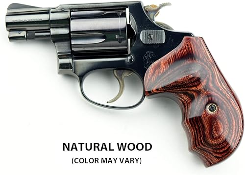 Miniatura 4 de Altamont - Puños redondos para revólver S&W J  Bateleur  Puños de pistola de madera real para Smith & Wesson J Frame Round Butt .38 Special y
