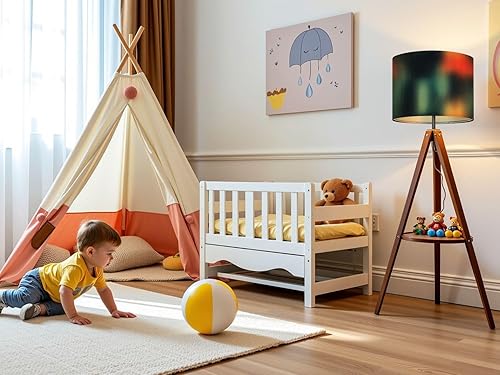 Miniatura 7 de Drum Lamp Shades Bright striped futuristic vintage aesthetic nostalgic retro Dramatic Lampshade for Floor Lamps Table Lamp Pendant Light Linen