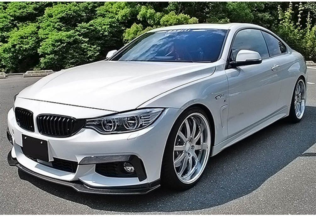 fits BMW 4 Series F32 F33 F36 M Sport Bumper 420i 428i 435i 440i 2014-2018 Carbon Fiber Front Bumper Lip CF Chin Spoiler