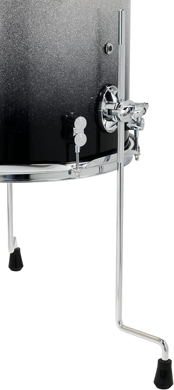 PDP By DW 5-Piece Concept Maple Shell Pack with Chrome Hardware Silver to Black Fade