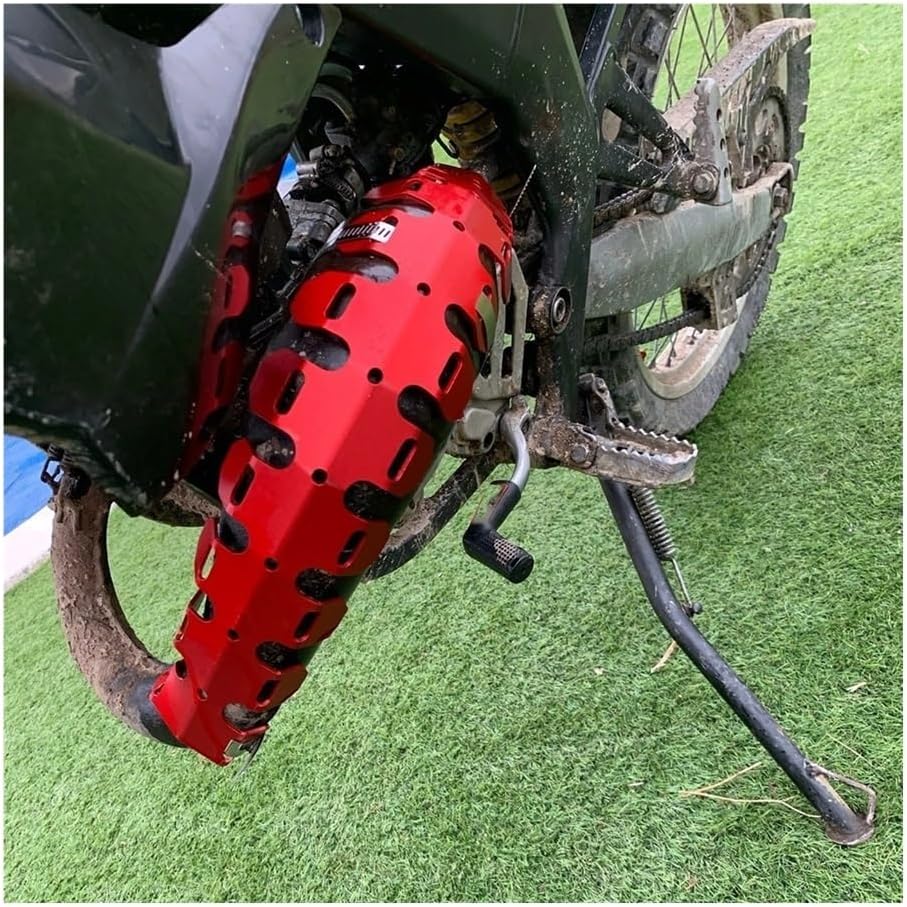 for Ho&nda CR250R CR125R CR300R CR500R CR85 CR125 CR250 CR300 CR500 Exhaust Heat Shield Muffler Pipe Protector Cover Heat Shield Wraps