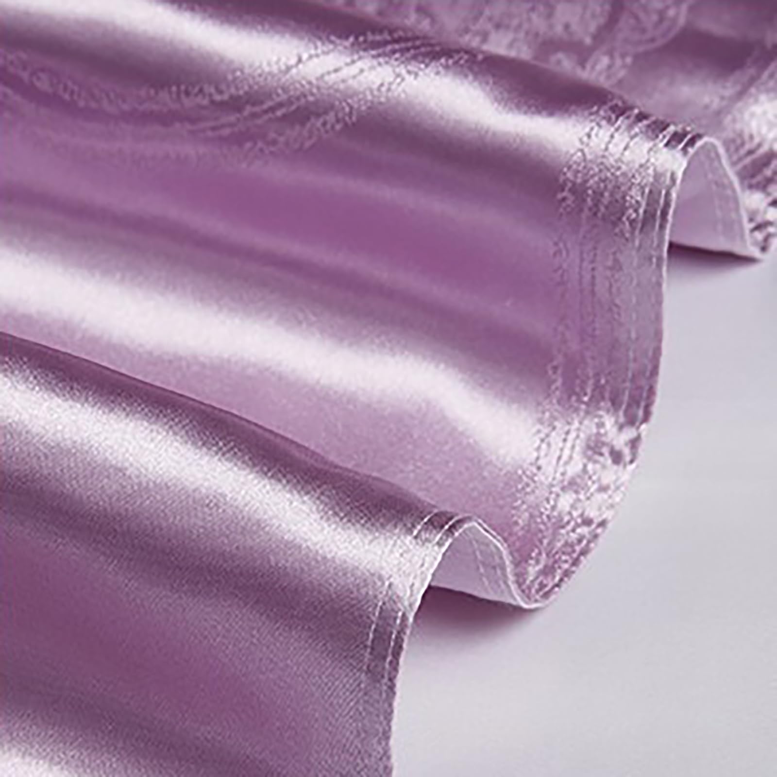 E-yimeng Double Bedding Set Silk Satin Duvet Cover Sets Bohemian Bed Cover with 2 Pillowcases Zipper Luxury Reversible Hotel Quality Easy Care Super Soft Bedding Collections Purple 200x200 cm - Image 4