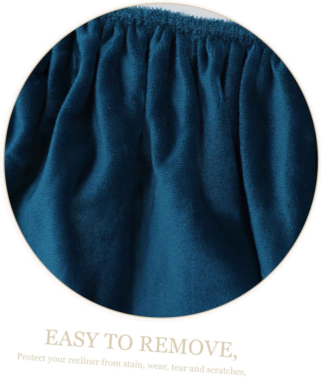 1set Recliner Sofa Slipcover Stretch Non- Chair Cover Pockets Deep Water Elegant Design for Home Furniture and Style and Easy to Clean