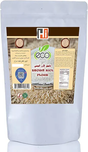 سعر ومواصفات دقيق الأرز البني من ايكو هيلثي، 1 كجم (B0B9G2SL99) على Amazon EG