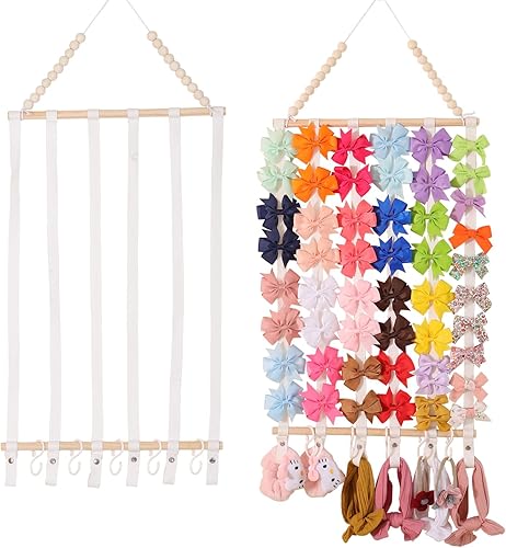 Miniatura 11 de YOcity Soporte Organizador de Diademas para Niñas Bebés Diademas Accesorios para el Cabello Organizador de Lazos para el Cabello Almacenamiento