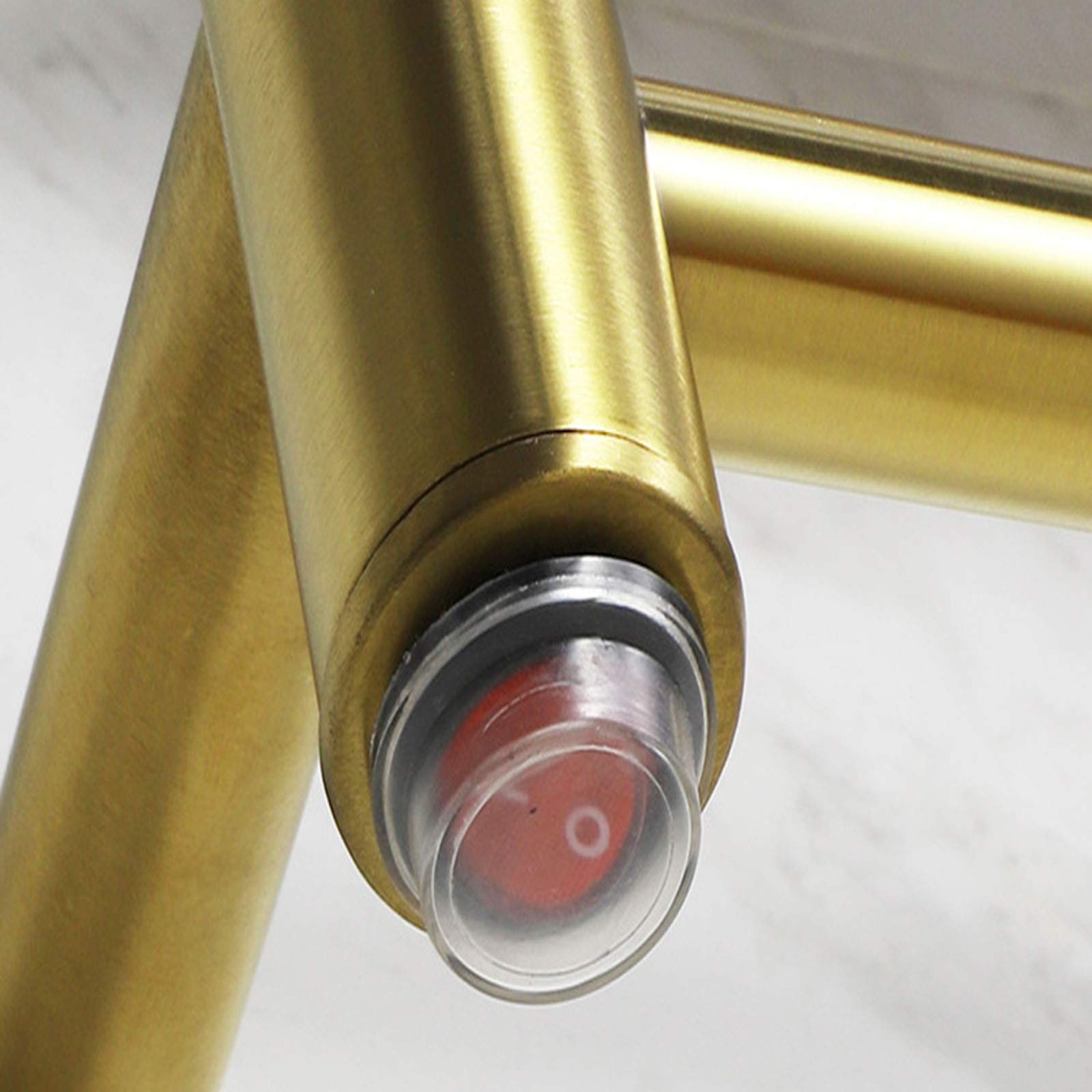 Scaldasalviette elettrico con riscaldamento centralizzato, in acciaio inox 304, scaldasalviette riscaldato/cablato, dorato