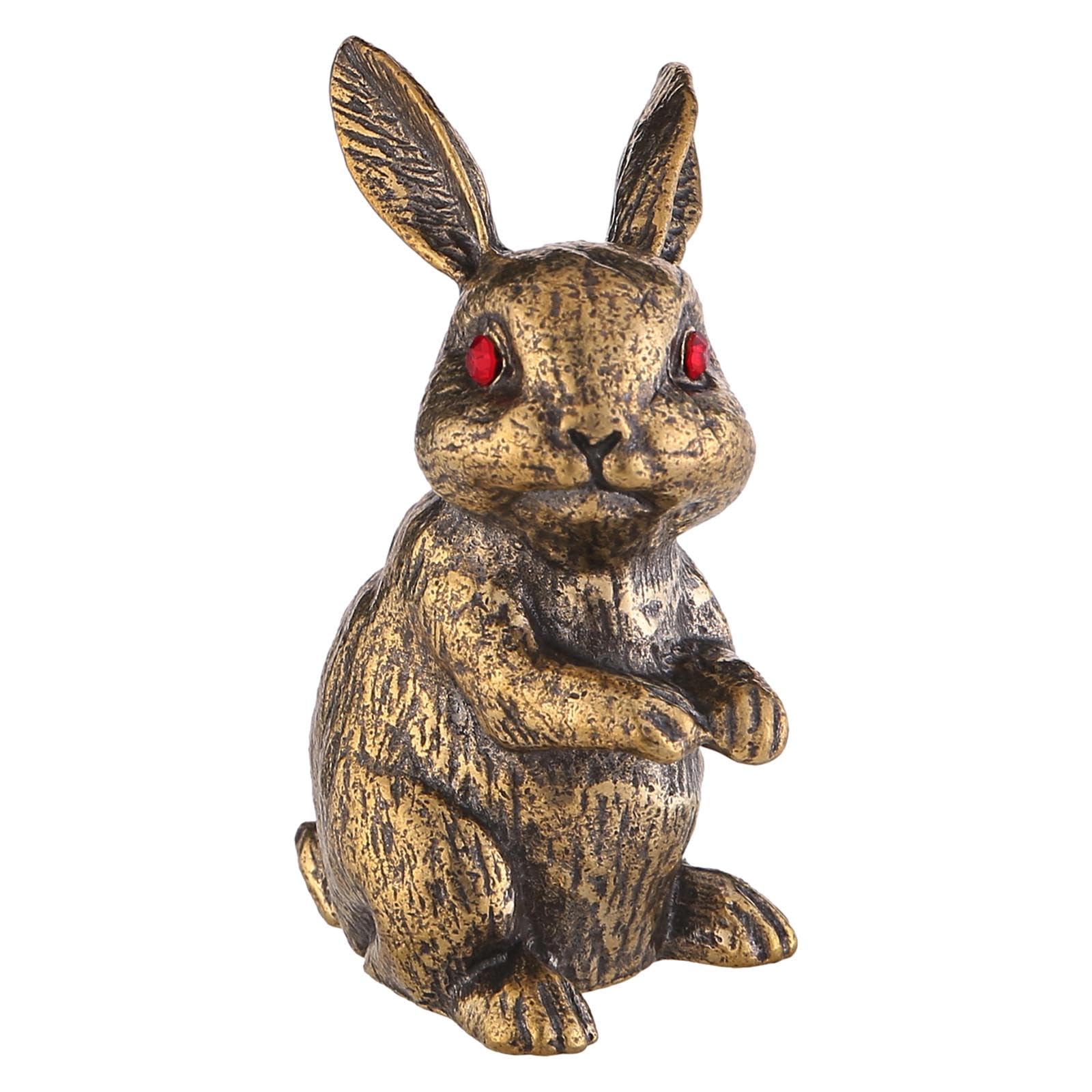 Figurines de lapin en laiton KESOTO, cadeau de bureau idéal