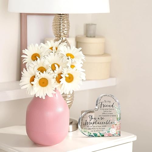 Vista 13 de Spiareal Regalos de amigos para mujeres, placa de amistad para mejor amiga, Acción de Gracias, Navidad, mejor hermana de flores, regalo