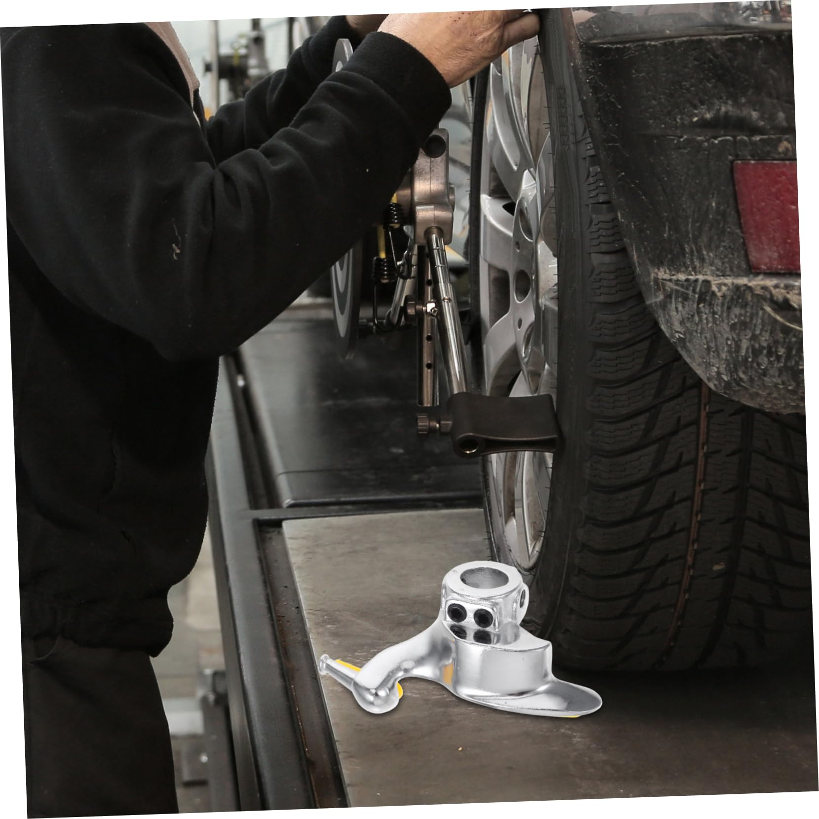 Supporto Per Smontagomme in Acciaio Fuso Strumento Di Montaggio e Smontaggio Pneumatici Manuale Design Testa d Per Facile Rimozione Adattatore Per Smontagomme Parte Di Smontaggio