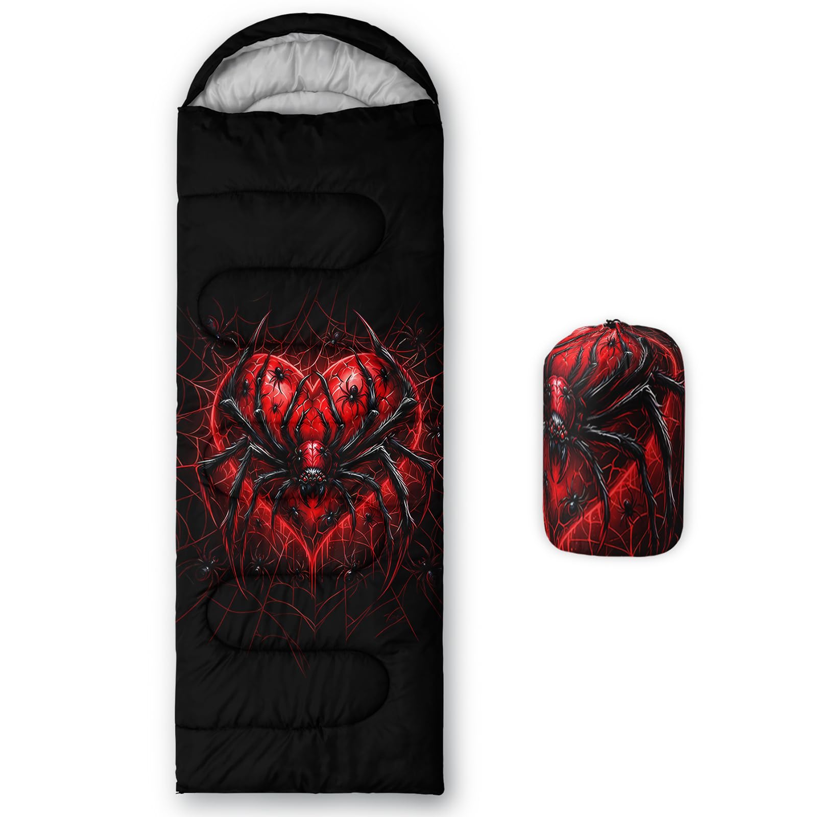 QOOMO Ball Flower Camping Sleeping Bags,3 Season Warm &amp; Cool Weather,Lightweight,Waterproof Sleeping Bags for Adults &amp; Kids,Traveling,and Outdoors,Camping Gear Equipment