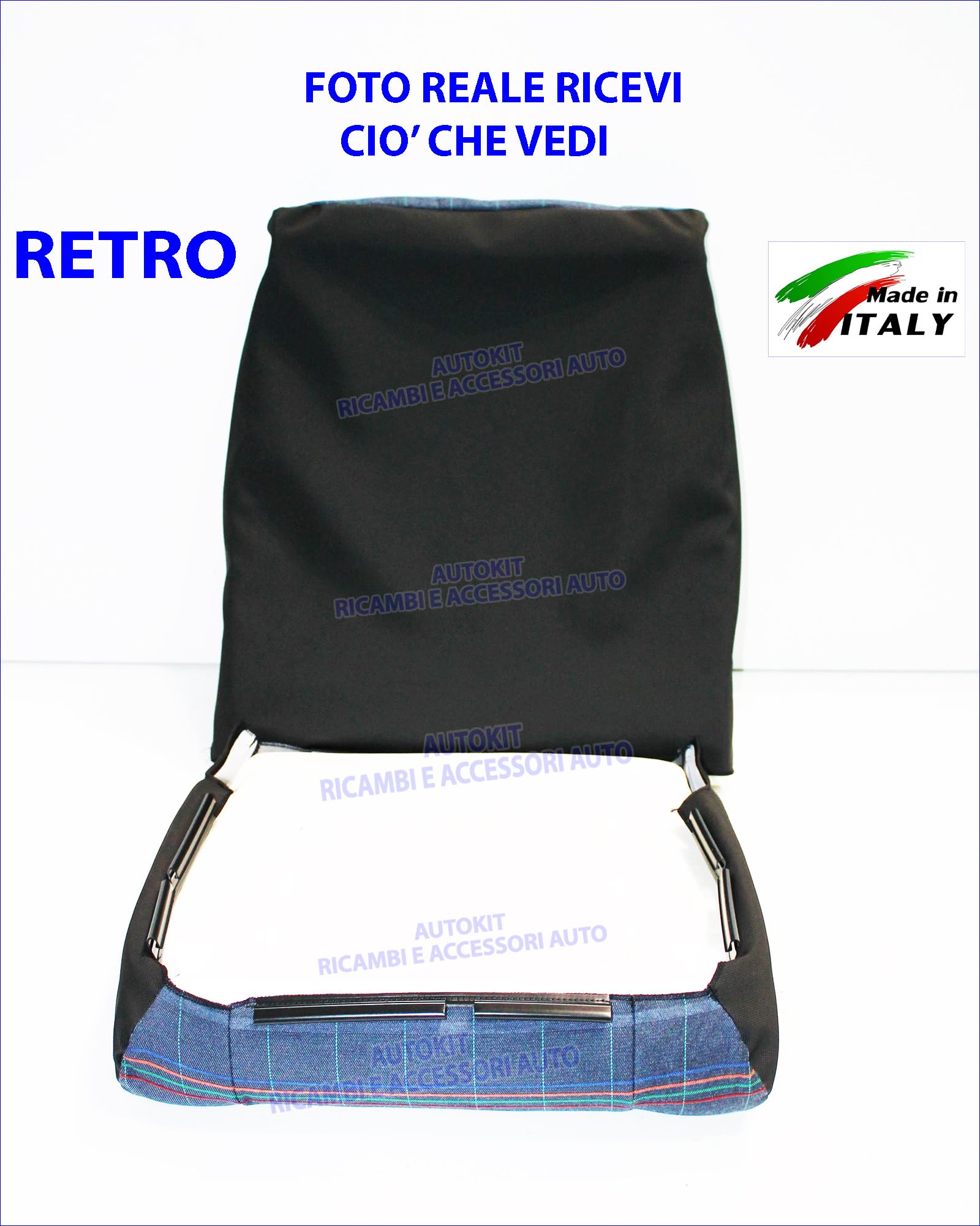 Sedile Panda 141 Prodotte dal 1986>2003 Imbottitura in Poliuretano Flessibile Completo Schienale - Seduta Rivestita in Tessuto Imbottito e Molle Rinforzate - 20110