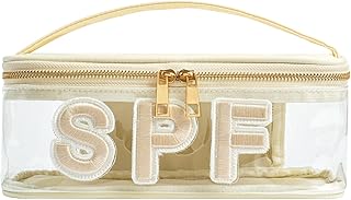 RSRSLEII Bolsa de maquillaje transparente imp...