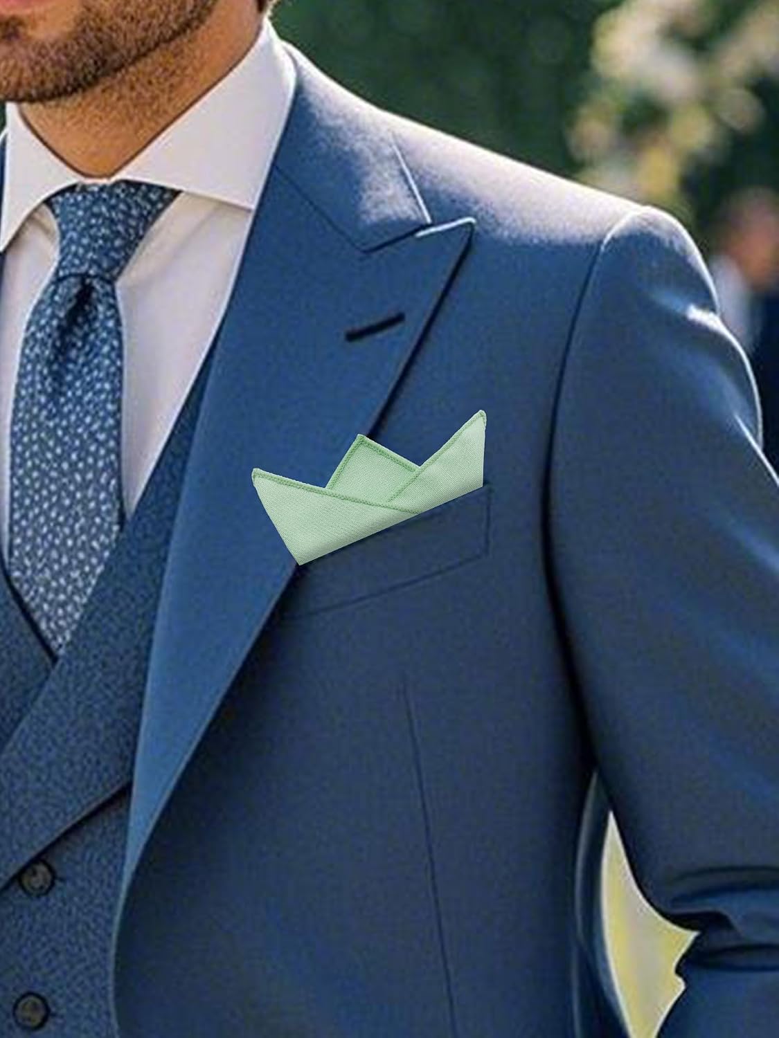 Luckyvestir Pocket Squares for Men Solid Color Cotton Pocket Square Mens Handkerchief for Dinner Church Wedding