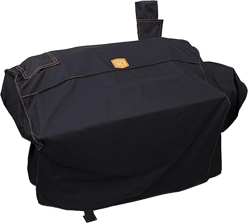 Miniatura 9 de Oklahoma Joe's Longhorn - Ahumador de flujo inverso, negro y cubeta de goteo 9518545P06, negro y medidor de temperatura 3695528R06, plateado