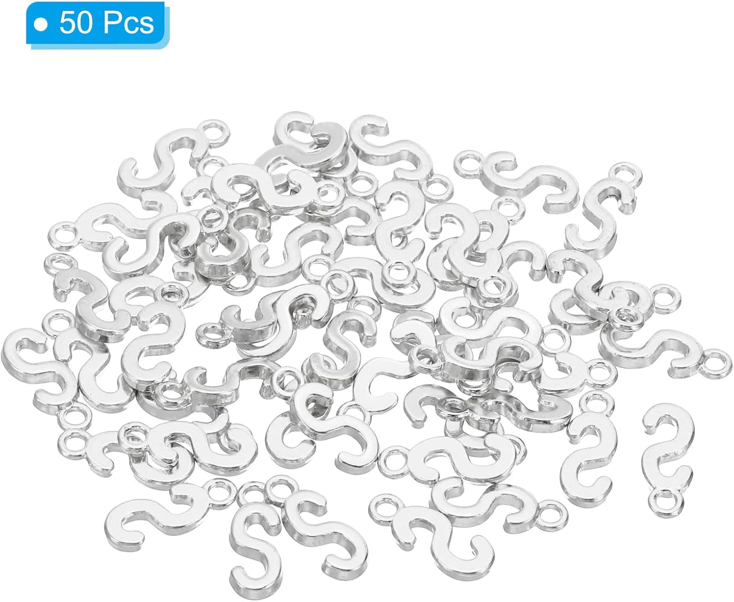 PATIKIL Letter Charm, 50pcs Alphabet Initial Pendant Charm Bulk DIY for Jewelry Making Bracelets Earrings Necklace - Image 3