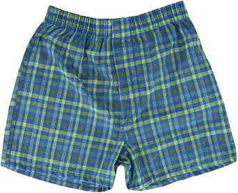 Fruit of the Loom Boy's Tartan Plaid Boxers Assorted (7 Pack), Large, Assorted