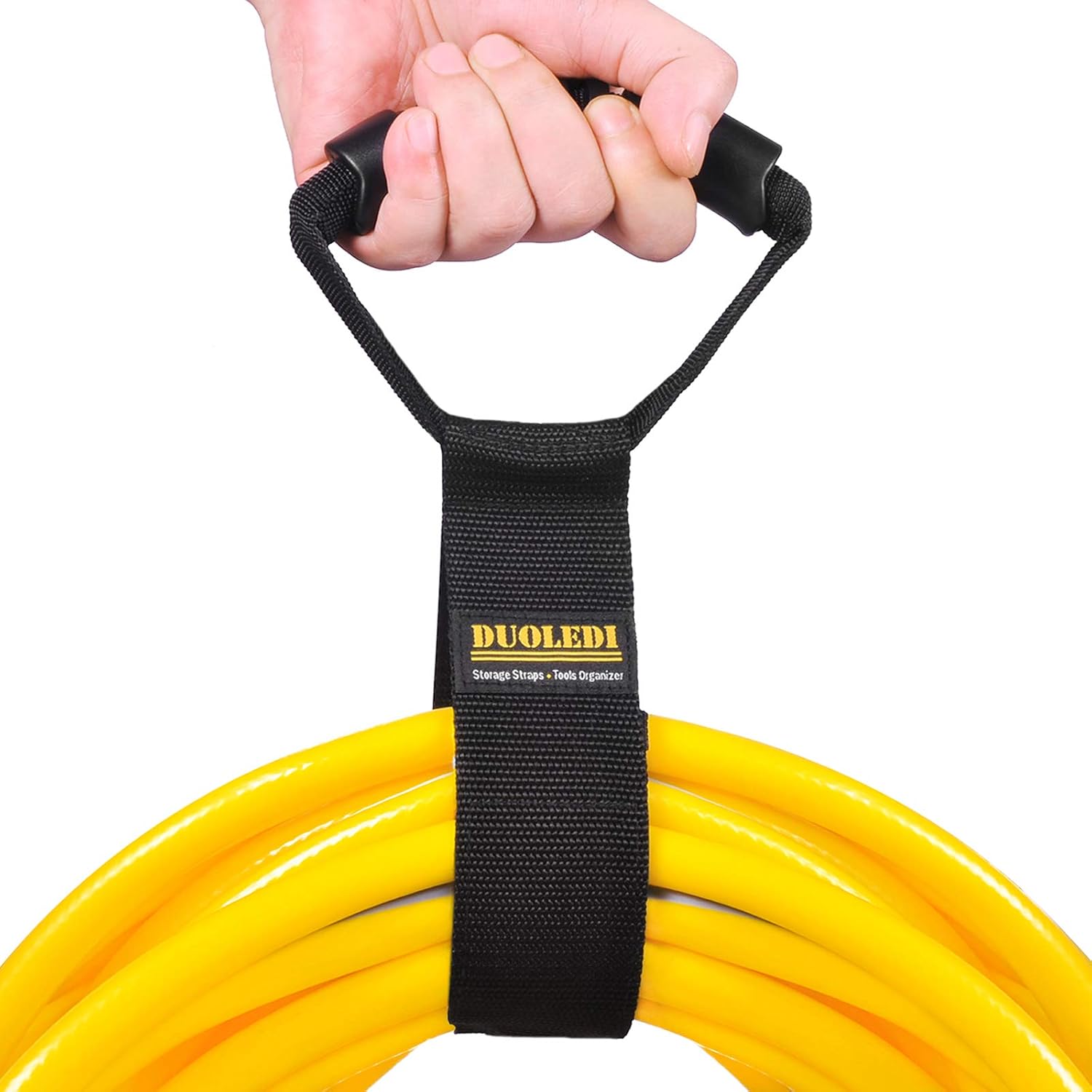 DUOLEDI 2 Pack Easy-Carry Portable Extension Cord Holder and Organizers, Heavy Duty Storage Straps for Carrying Hose Rope and More, Suitable for Workshop Garage RV Boat, 22 Inch