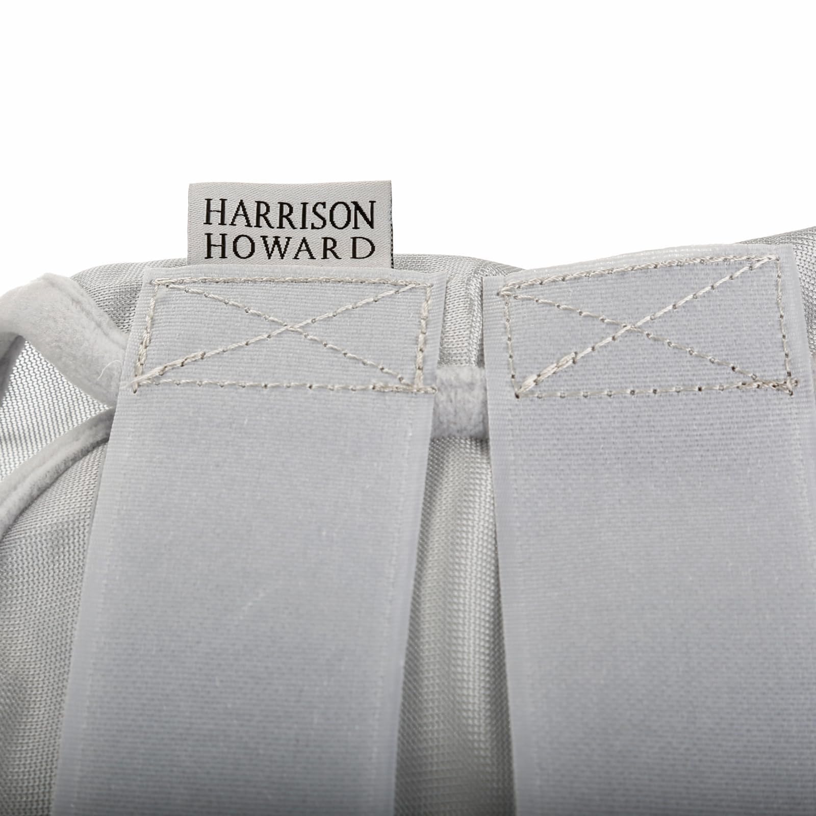 Harrison Howard CareMaster Thick Fleece Padding Translucent Fine Mesh Horse Fly Mask Standard Moonlight Silver Medium Cob — view 4