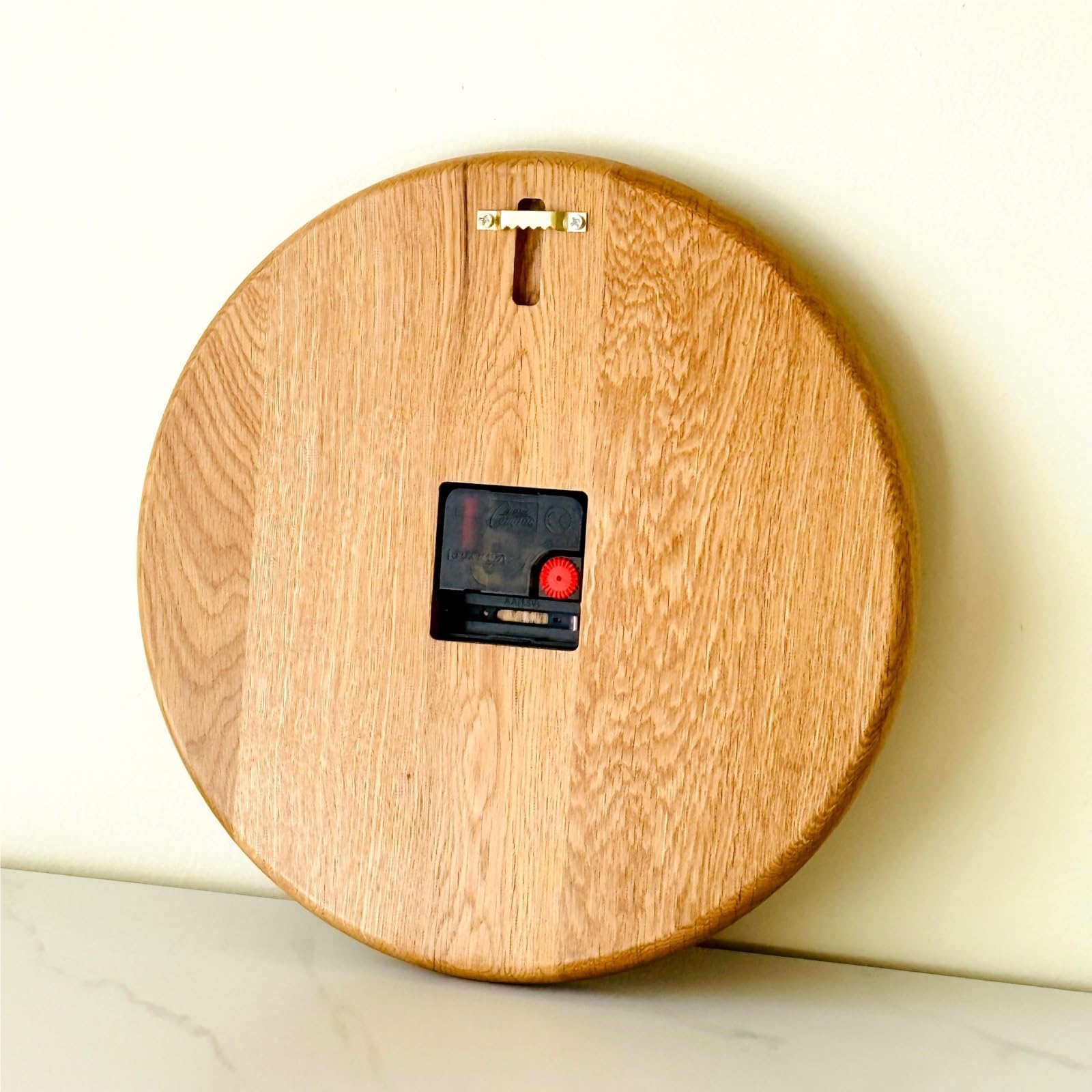 Cucina Orologio da parete in legno massello nordico con movimento al quarzo silenzioso, alimentato a batteria Decorazioni per interni
