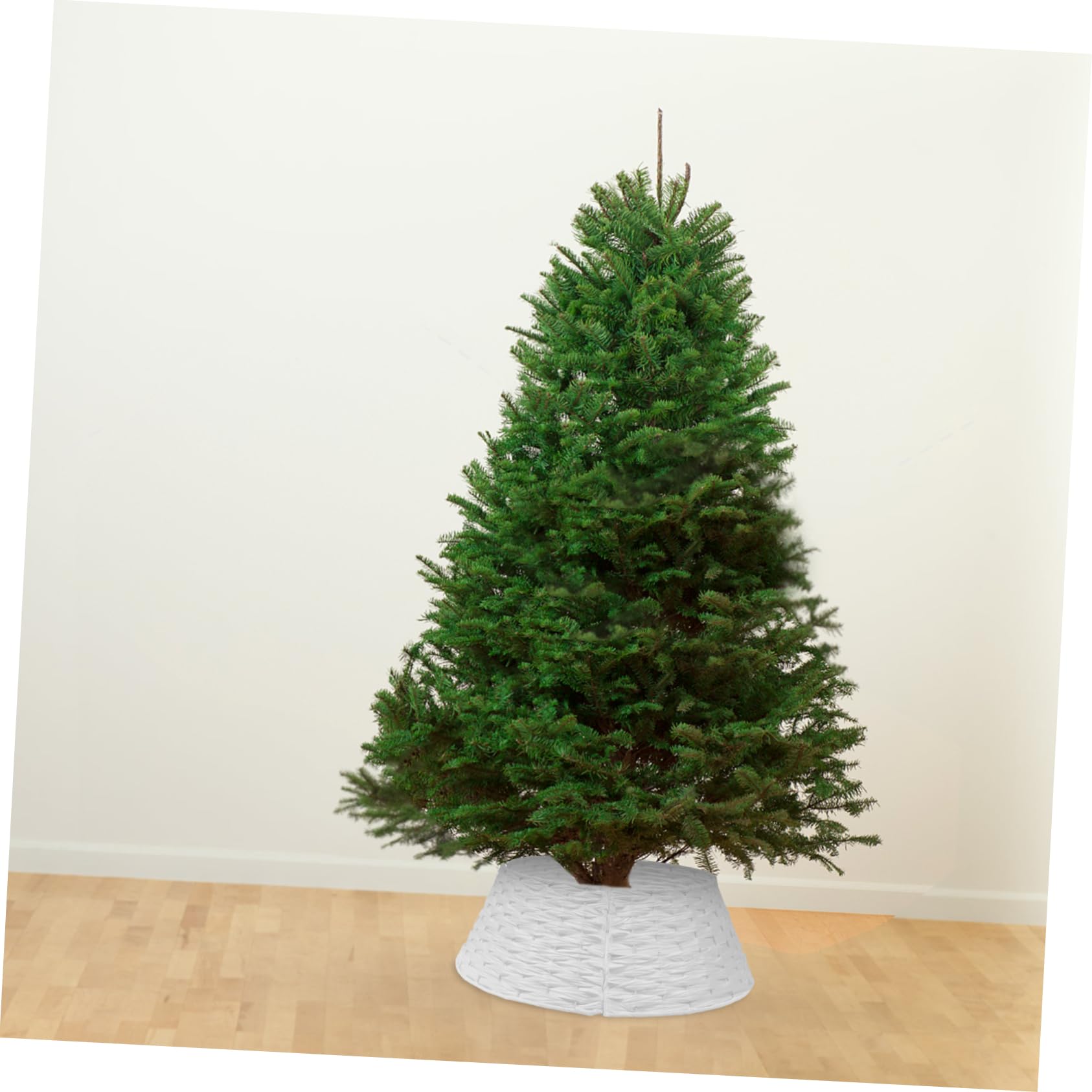 Collare Per Albero Di Natale Intrecciato Gonna Per Albero Di Natale Riutilizzabile e Utile Trama Intrecciata Mano Design Delicato e Semplice Stile Rustico Comodo e Pratico Da