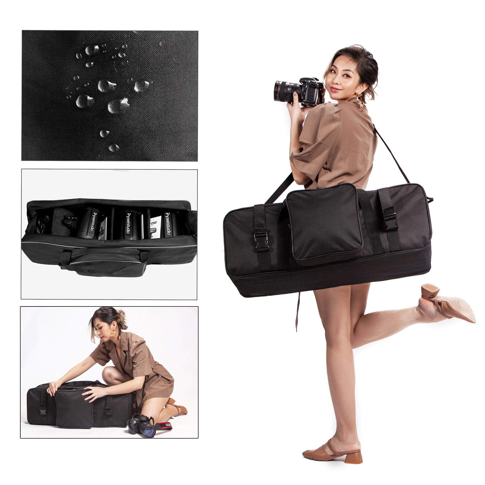 Acolchado Bolsa de La Cámara del Bolso del Cojín Trípode Video Carry Case Bolsa de Transporte y Protege el Caso de La Mosca Ruedas Flightcase