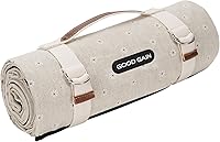 Vista 11 de Mantas de picnic extra grandes para exteriores con correa de transporte, de gran tamaño, 78 x 57 pulgadas, impermeable y a prueba de arena, alfombra