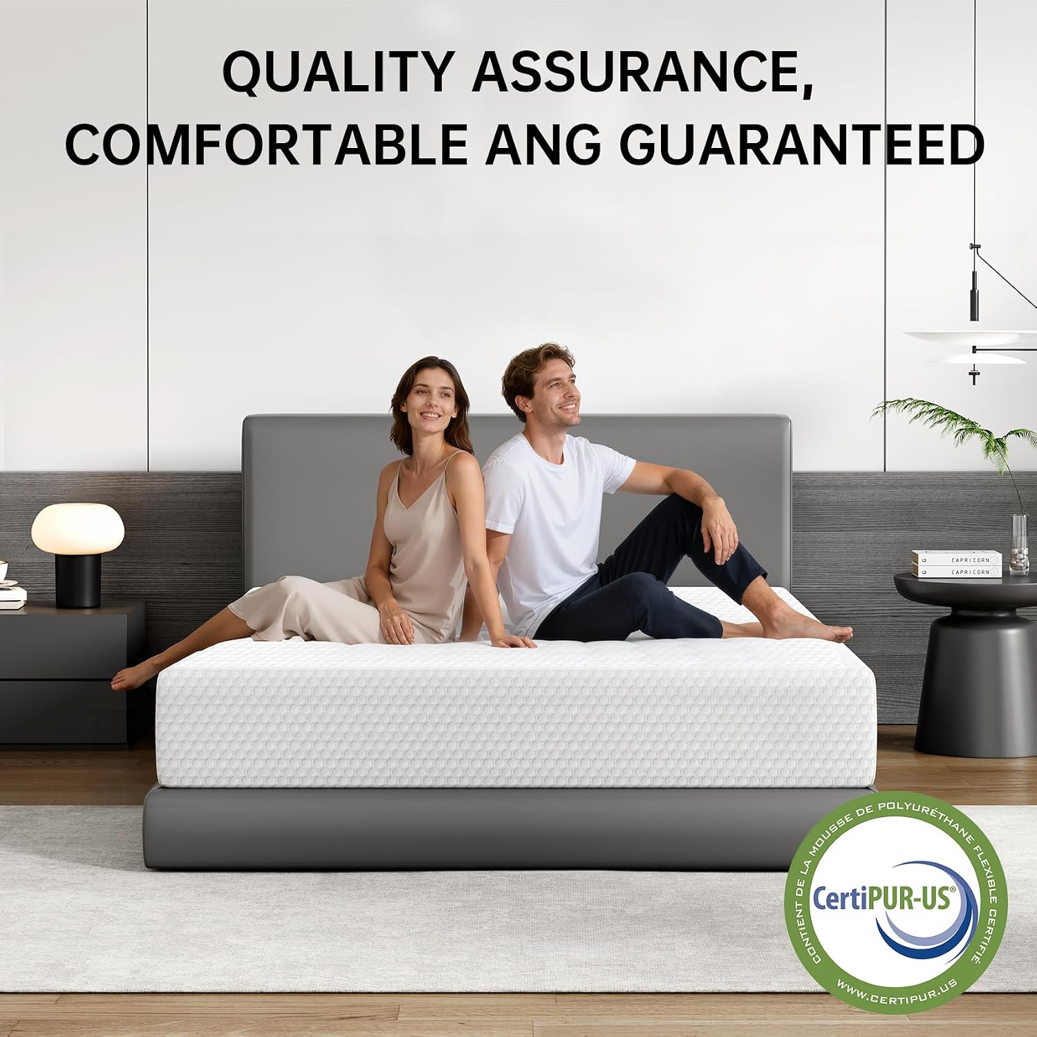 EYN 8 Inch Twin Size Mattress | Medium Firm | Gel Memory Foam Mattress | Bed Mattresses in a Box | 75''L x 38''W