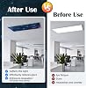 ANGSYLTH 2 Piezas Cubiertas para Luces Fluorescentes, 4x2 Pies Cubiertas para Luces de Techo | Filtros de Luz Magnéticos para Aulas, Oficinas, Hospitales, Hogar (Cielo Estrellado) 5