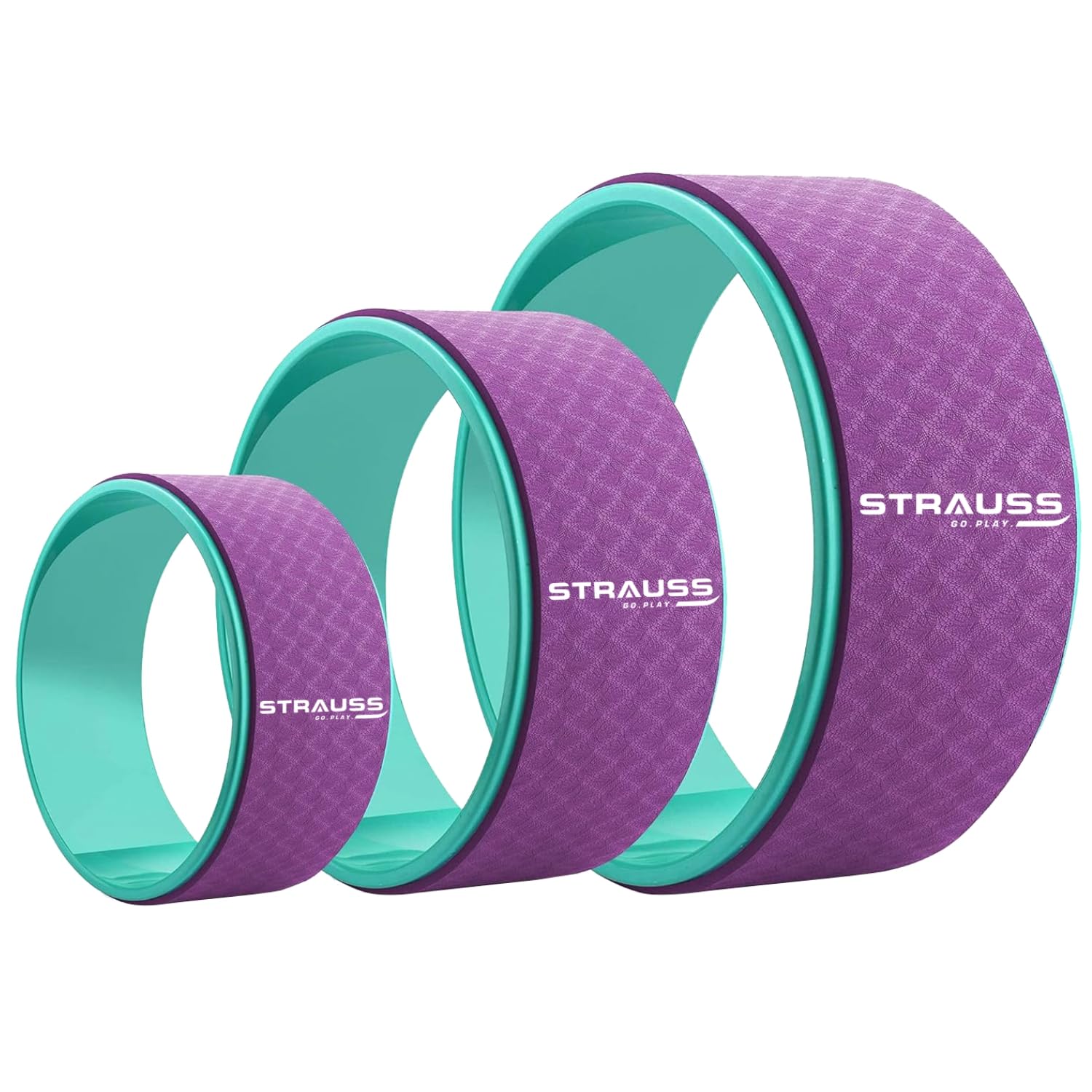 Strauss Yoga Wheel | Ideal for Stretching, Backbends, Exercise, D...